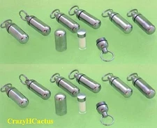 36 Micro Cache Containers Geocache Geocaching FREE LOG! Bison Tube WATERPROOF!