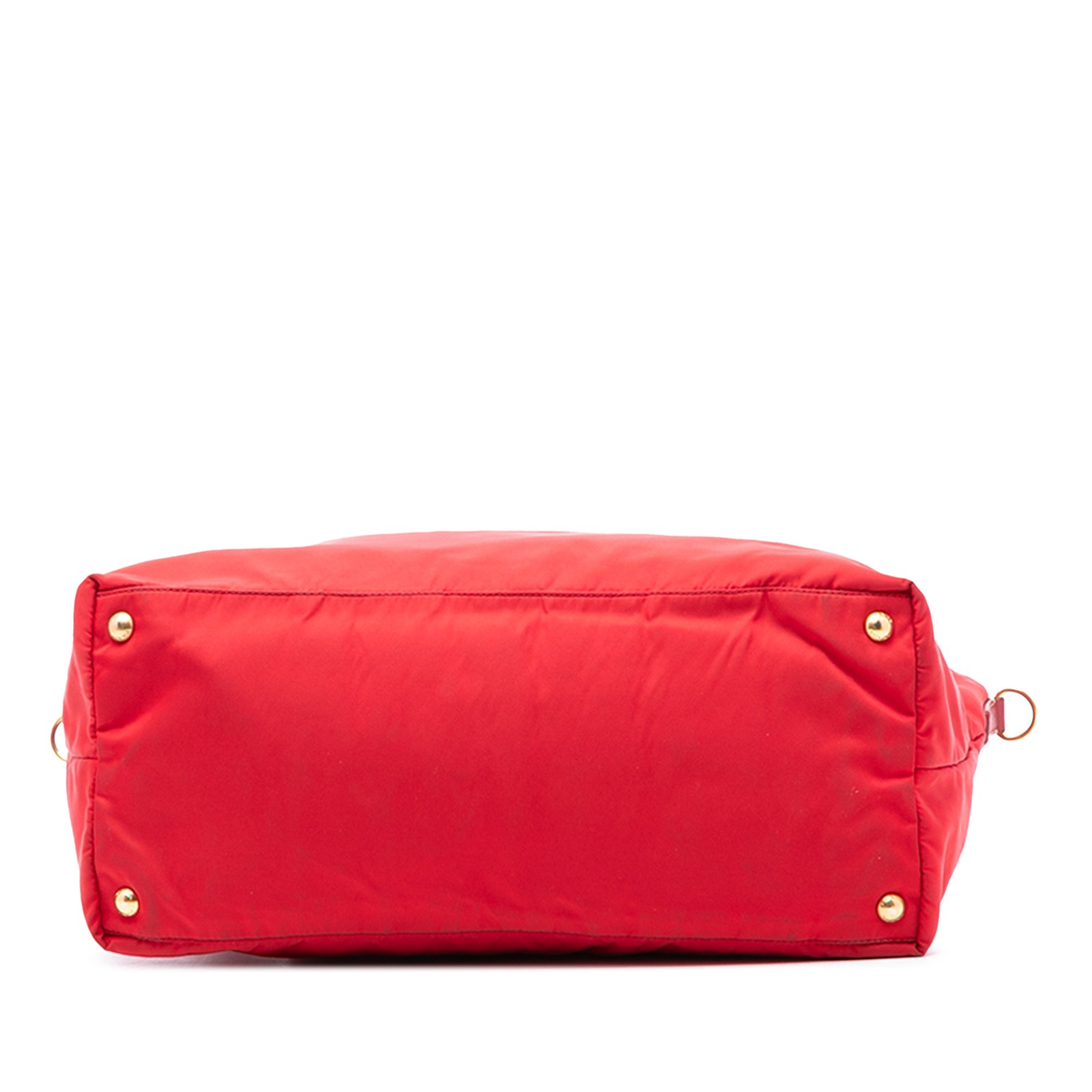Authenticated Prada Tessuto Red Nylon Fabric Satchel thumbnail 3