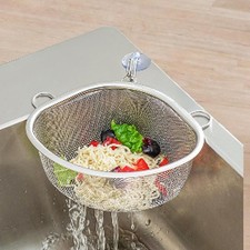 Hanging Sink Basket Triangular Stainless Steel