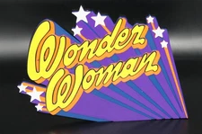 Wonder Woman TV Show 3D printed Logo Sign Wall Desk Shelf Art