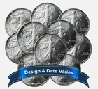 Lot of 10 - $1 American Silver Eagle 1 oz Random Year Impaired