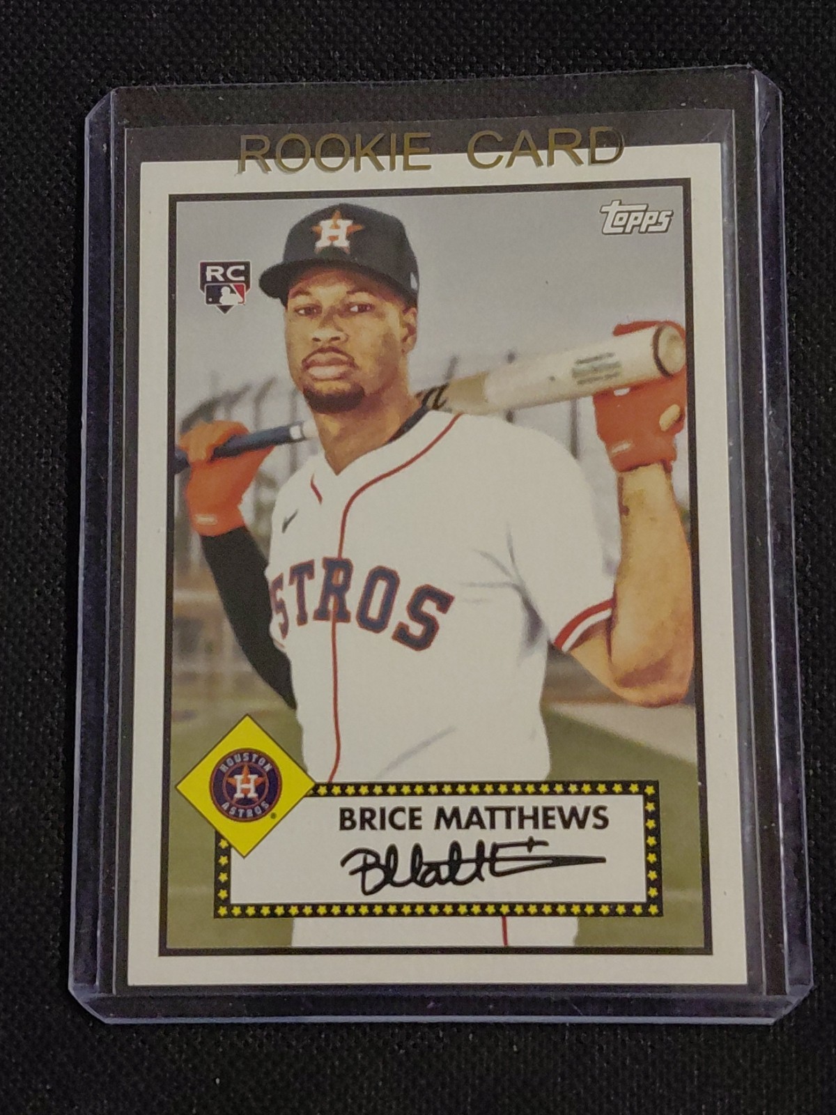 2026 Topps Series 1 Brice Matthews RC 1952 Topps Variation # 132 Houston Astros