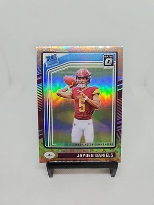 2024 Donruss Optic Jayden Daniels Fire Emoji Ssp Washington Commanders 