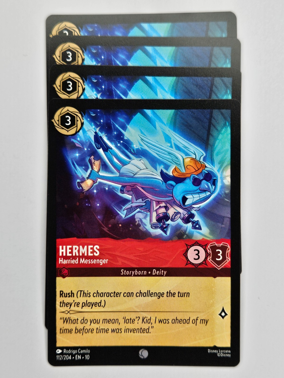 Lorcana - 4x 112/204 Hermes - Harried Messenger - Common