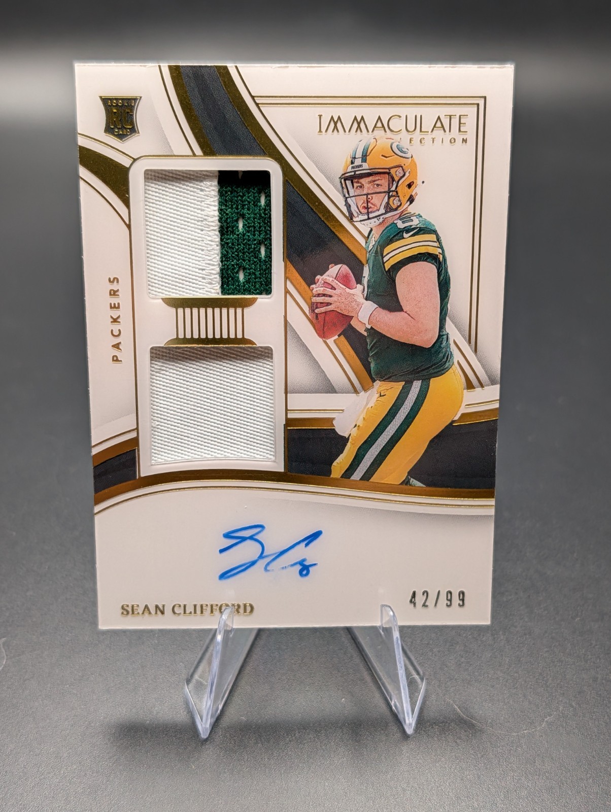 Sean Clifford Panini Immaculate Collection Immaculate Signature Patches Rookie #SPSCL Base