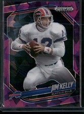 2025 Panini Prizm Black #12 Jim Kelly Prizms Purple Ice #/149