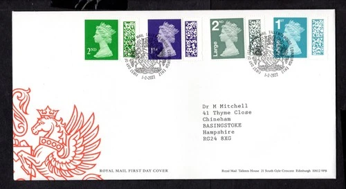 GB - 2022 NVI Barcoded Machins First Day Cover