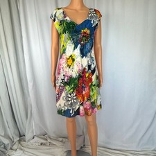 Vintage Y2K Jam's world Sherry Mini Dress Women Small Hawaiian Tropical Floral