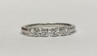 14K White Gold 5 Stone Round Lab Grown Diamond Half Eternity Band 2.2g size 6.75 — photo 10