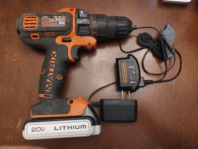 BLACK+DECKER Matrix BDCDMT120C 20V Cordless Lithium Drill w Battery and Charger