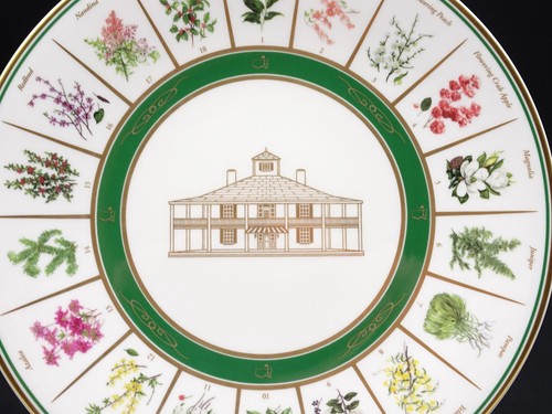 MASTERS GOLF AUGUSTA NATIONAL CLUB FLOWERS COLLECTORS PLATE BY PICKARD CHINA NIB - Picture 5 of 13