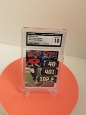 Buccaneers 🐐 Tom Brady 2021 Score Next Level Stats NL1 Football Card [CGC 10GM]