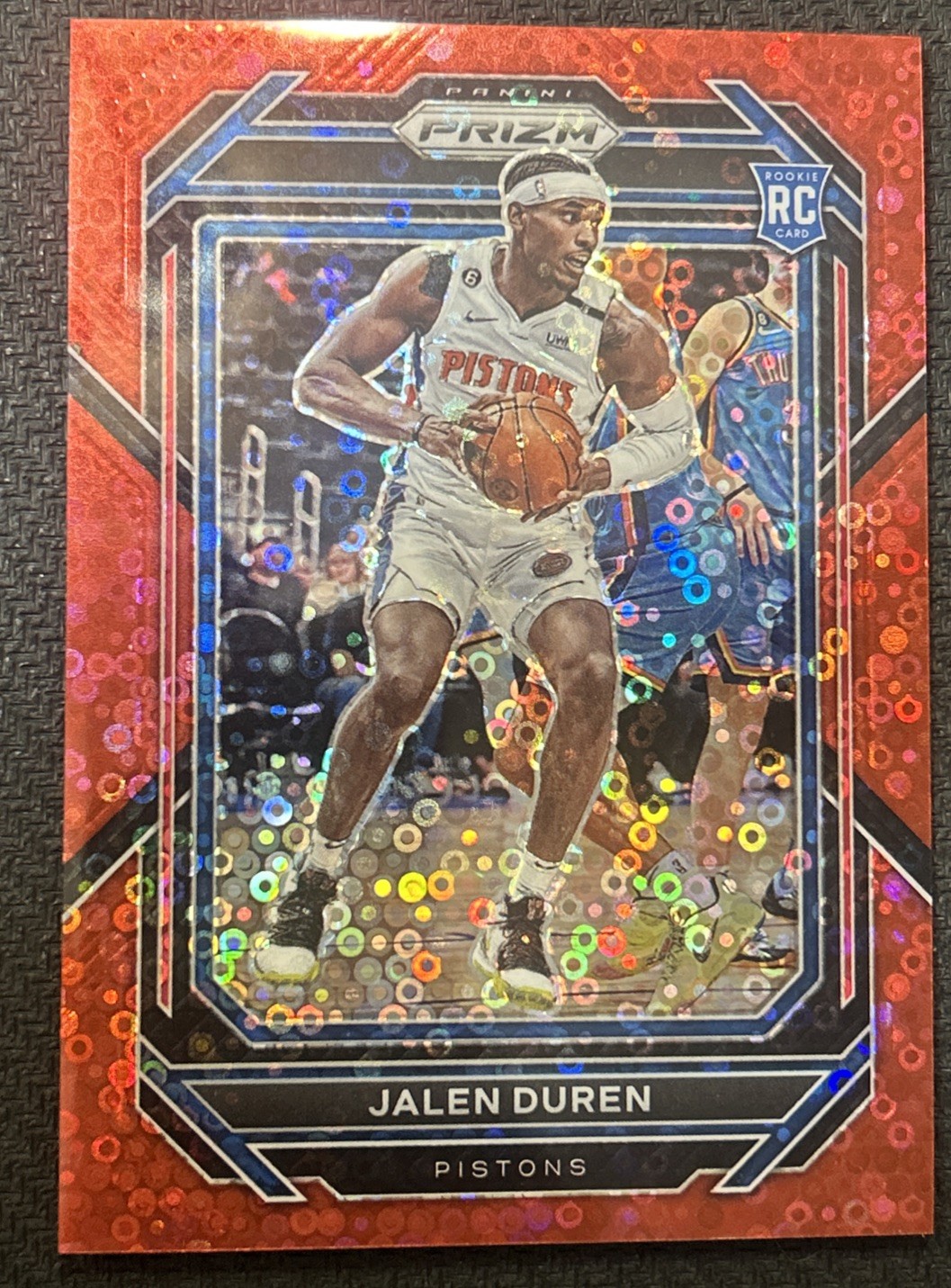 2022-23 Panini Prizm Jalen Duren RC /100 🔥Fast Break Red Detroit Pistons #239