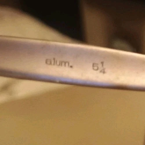 Impresionantes Gafas Ópticas Americanas Gato Dorado y Plata Aluminio 5 1/4 De Colección... Meeow Foto 3 de 4