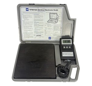 TIF 9010A Slimline Electronic Refrigerant Charging Scale in Case - WORKING