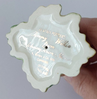 Beswick ~ Beatrix Potter ~ Timmy Willie BP 2a Gold Oval