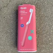 KIDS Quip Electric Toothbrush Pink Rubber  (NEW IN PACKAGE)