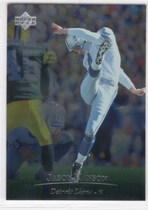 1996 Upper Deck Silver Collection - Jason Hanson #190