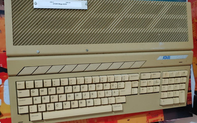Atari STF 1040 (Computer + Netzkabel) works classic 16-bit 40 MB Hd modded
