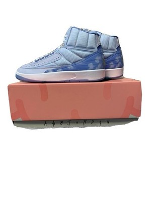 J Balvin Air Jordan 2 Retro Sneakers Blue