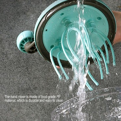 Hand Mixer PP Handheld Egg Beater With Detachable Handle Cream Whisk Convenient