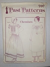 Past Patterns 707 Vintage Pattern Historic Costume Chemises Sz 10-20 Uncut