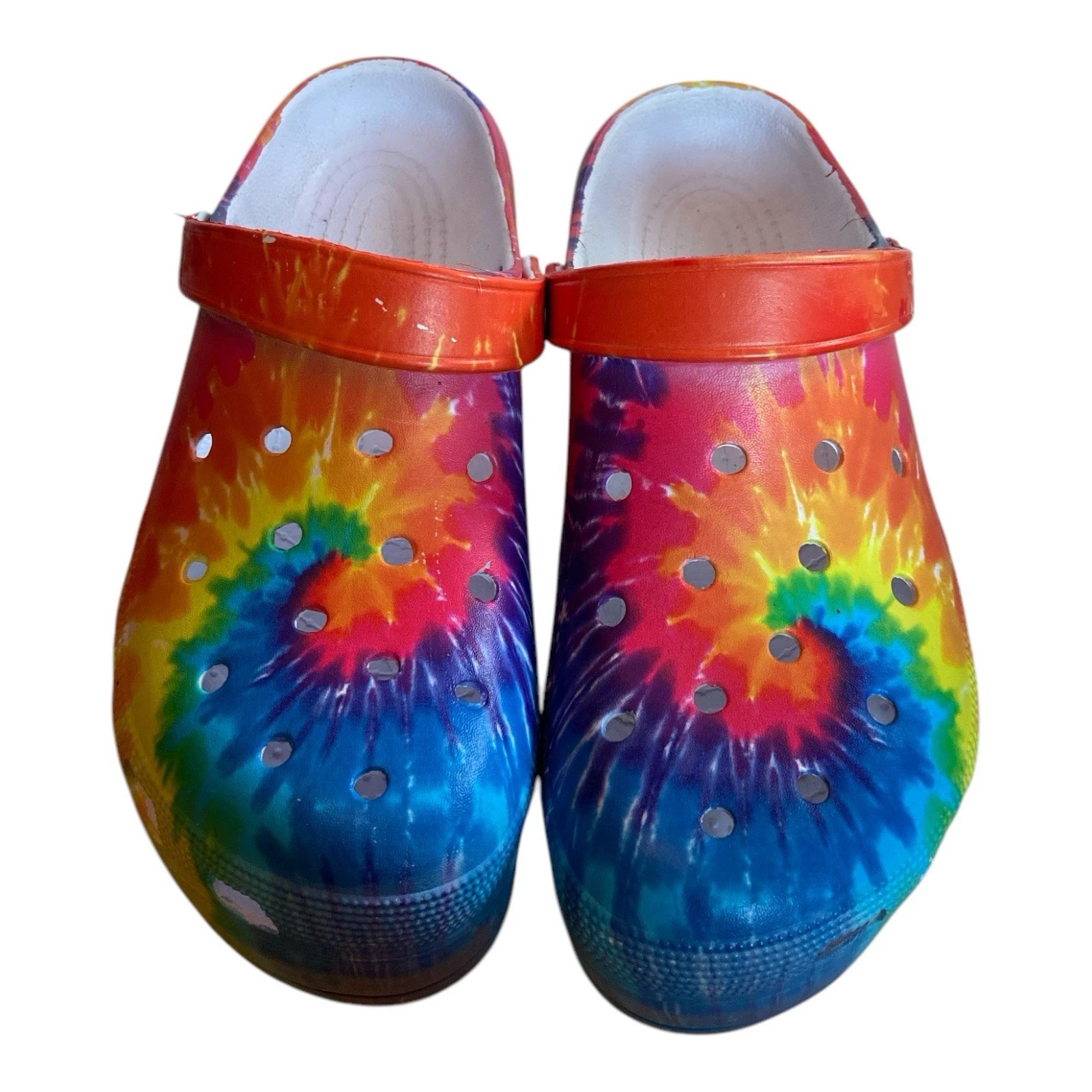 Platform Crocs Tie-Dye Graphic Clog Size 11 Multicolored