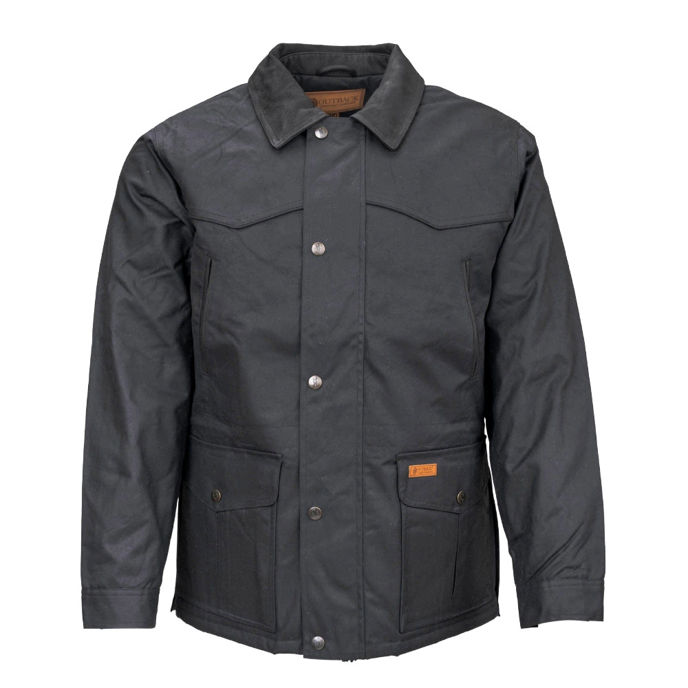 Outback Trading Company Men's Pathfinder Black Jacket 2707-BLK