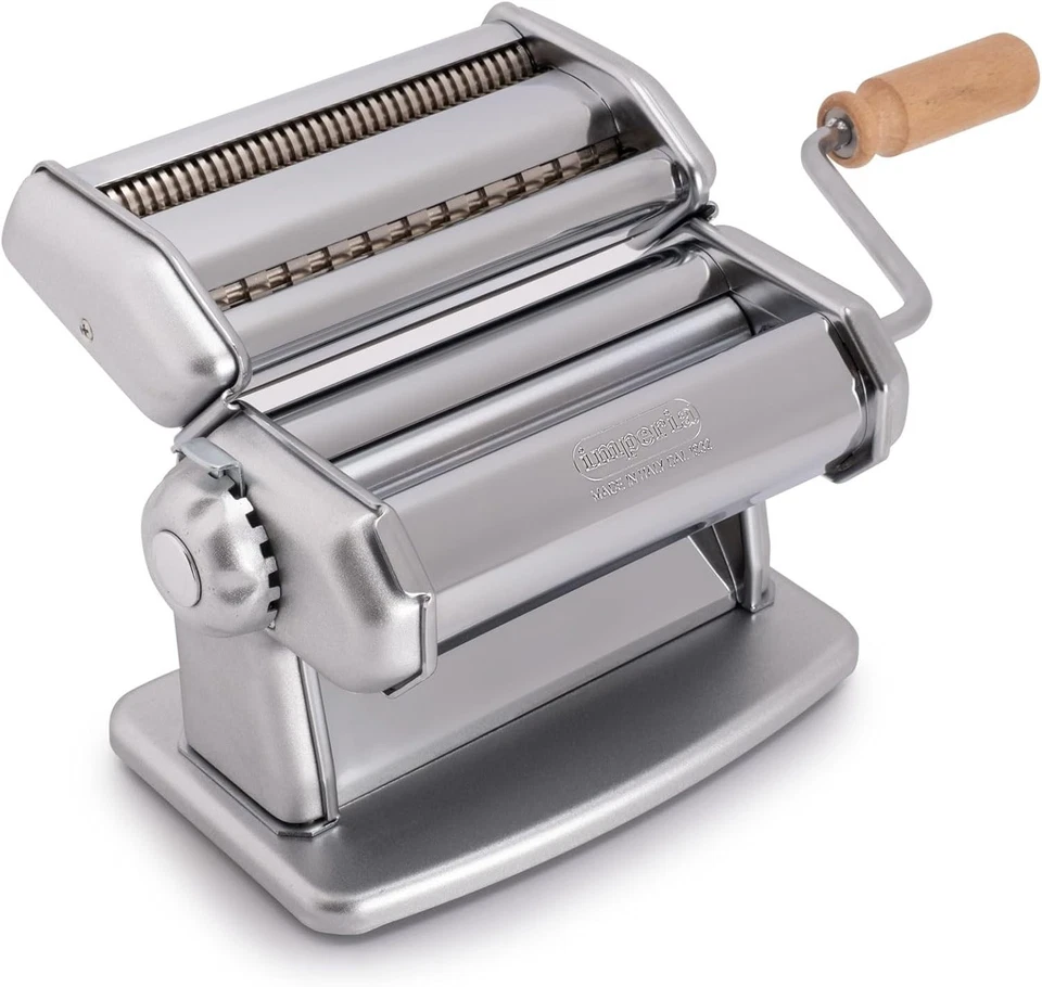 Manual Pasta Maker - IPasta Classic - Durable Steel - Silver - Image 3 of 4