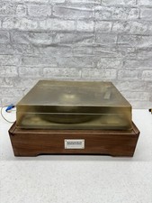 ELAC Benjamin Miracord 10H Turntable Spins Scrapes Original Lid No Needle As-Is