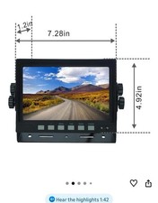 AHD 1080P 7" Reverse Rear View Backup Camera System, Camera with Night Vision