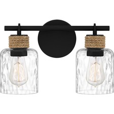 Quoizel BTC8614 Baltic 2 Light 15"W Vanity Light - Black