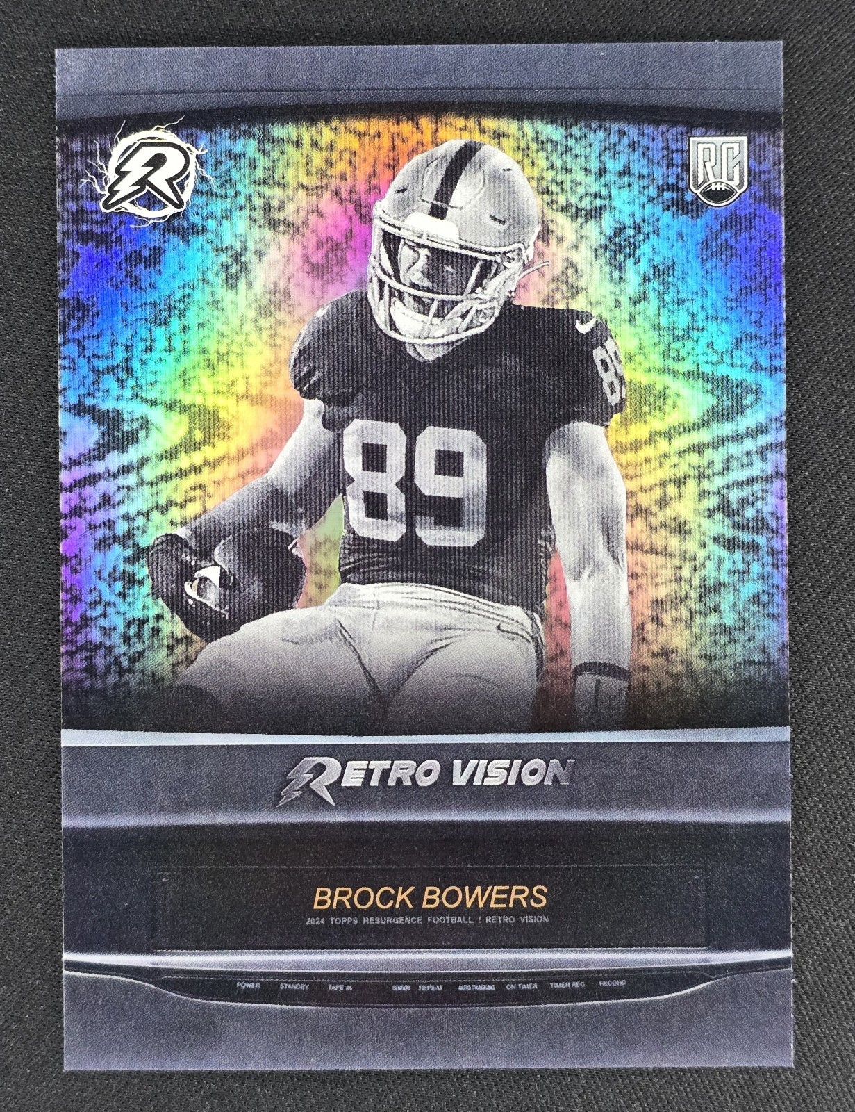 2024 Topps Resurgence Brock Bowers Rookie Retro Vision SSP Case Hit LV Raiders🔥
