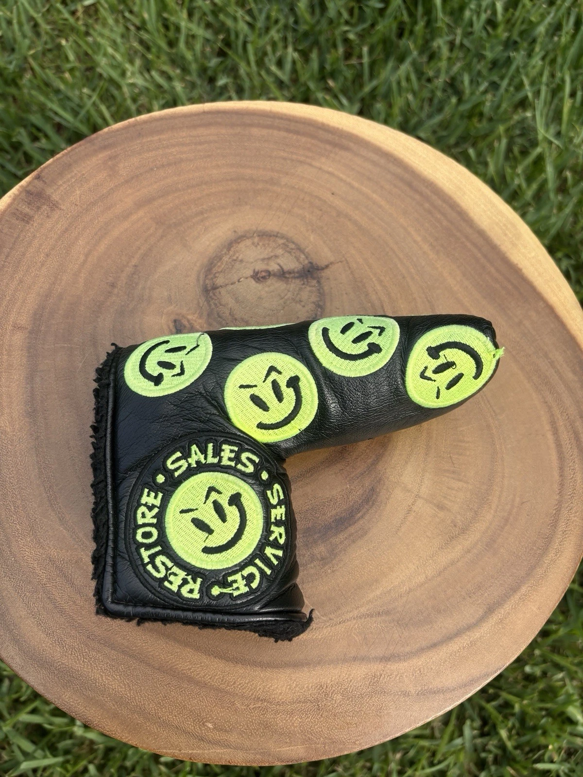 Scotty Cameron Titleist Scotty's Custom Shop Putter Headcover Smiley Face Green