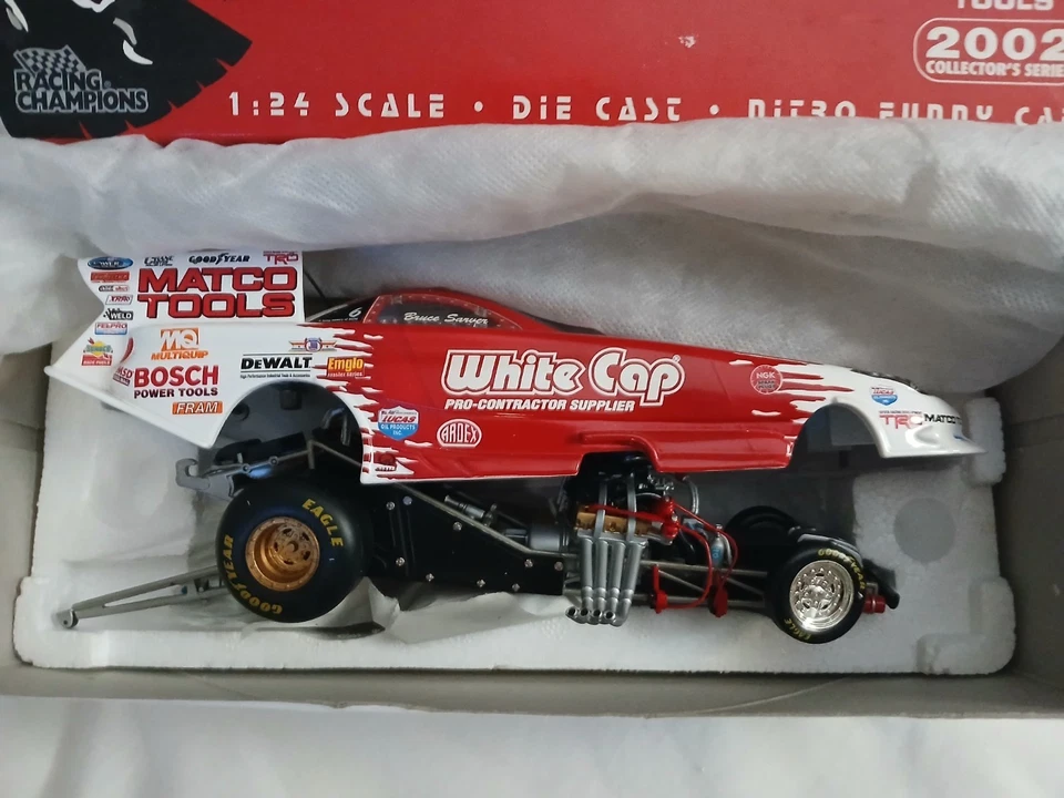 1:24 Racing Champions 2002 tapa blanca Toyota Bruce Sarver Matco herramientas 1 de 2 k (nuevo en caja) Foto 4 de 4