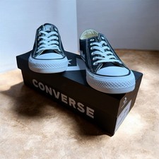 Converse Chuck Taylor All Star Low Top Black Sneakers M9166, 6M 8W