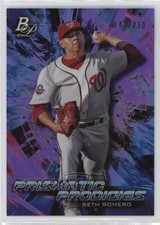 2018 Bowman Platinum Prismatic Prodigies Purple 143/250 Seth Romero #PPP-31 15x0