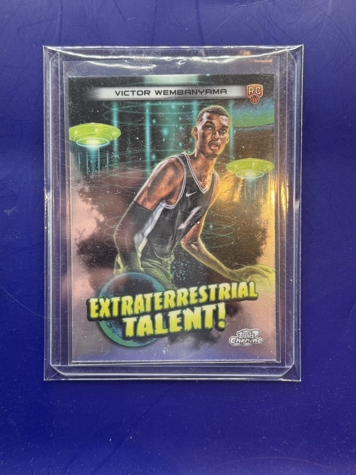 Victor Wembanyama #ET-16 Basketball Cards 2023 Topps Cosmic Chrome Extraterrestrial Talent trading card — raw and PSA graded price guide