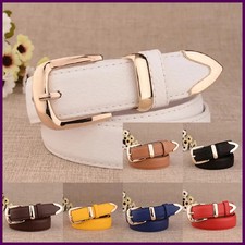 Women's Trousers Belt Leather Trend White Belt Fashion High Quality Trouser