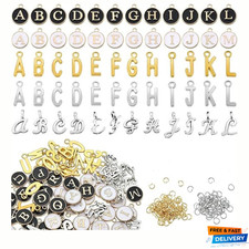 280 Pcs Letter Charm for Jewelry Making Including 5 Kinds of A-Z DIY Alphabet...