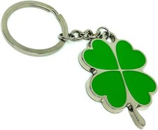 3D The Lucky Four Leaf Clover Keychain Lucky Key Chain Jewelry Gift Green