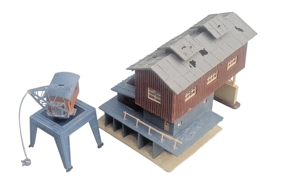 Modelo Power Blue Coal Depot & Crane - Kit Construido Escala N Tren Ferrocarril Foto 3 de 4