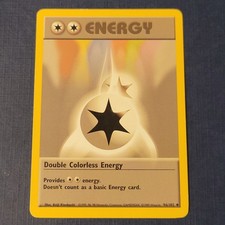 Pokémon Double Colorless Energy 96/102 Base Set Moderate Played *FREE SHIPPING*