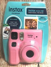 Fujifilm Instax Mini SE Instant Camera w/ 10 Pack Mini Film, Pink Retails 84