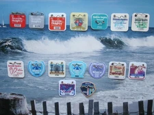 14  YEARS  SEASIDE   HEIGHTS  NEW  JERSEY SEASONAL  BEACH  BADGES/TAGS