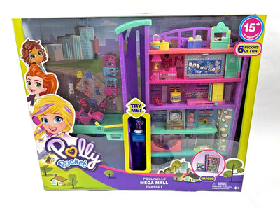 Polly Pocket Pollyville Mega Mall Play Set 2019 Mattel Toys Dolls