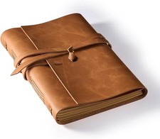 RILIHO Leather Journal Notebook - Genuine Leather Journals for Writing 5x7.1 ...