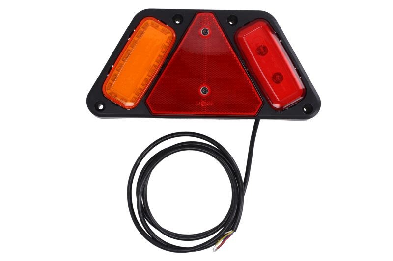 Feu arrière WAŚ 1497 L KR côté gauche à LED rouge et blanc pour remorque