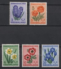 1953 Netherlands, Mi. 607-611, Full Set, CV $25