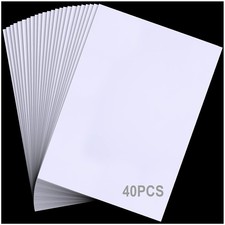 40Pcs Vinyl Siding Repair Kit, Self-Adhesive Waterproof Glossy PVC White